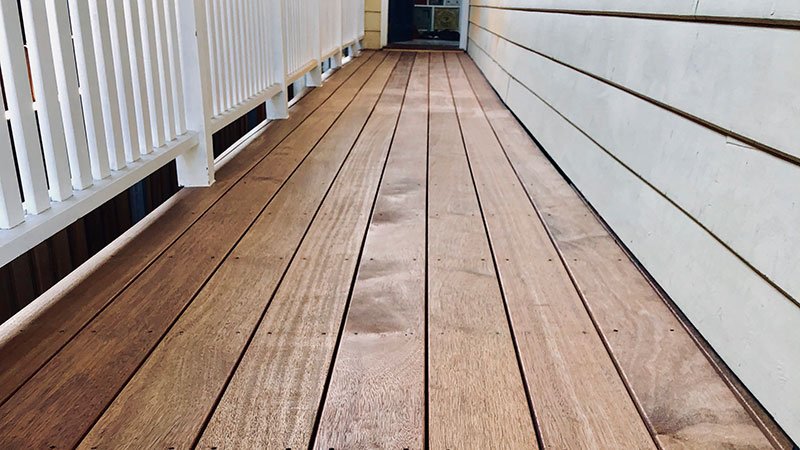 Merbau veranda decking